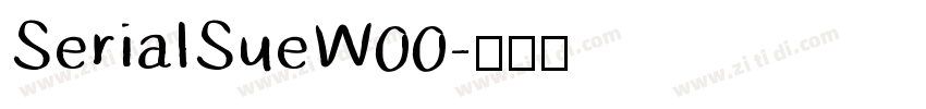 SerialSueW00字体转换