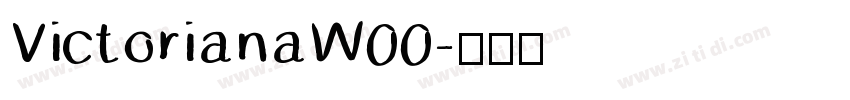 VictorianaW00字体转换