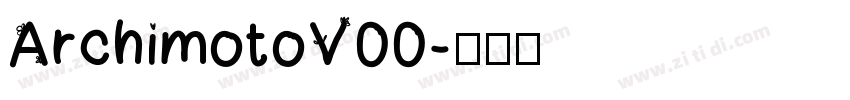 ArchimotoV00字体转换