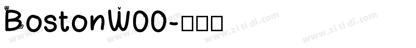BostonW00字体转换