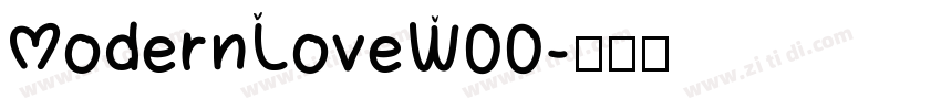 ModernLoveW00字体转换