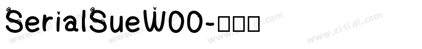 SerialSueW00字体转换