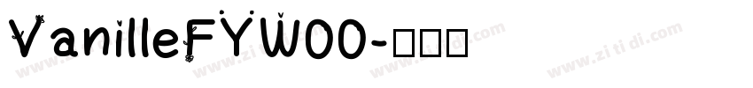 VanilleFYW00字体转换