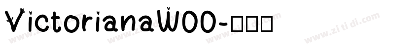VictorianaW00字体转换