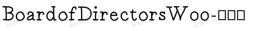 BoardofDirectorsW00字体转换