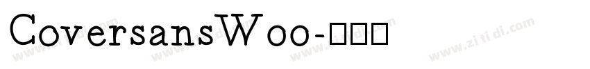 CoversansW00字体转换
