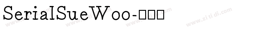 SerialSueW00字体转换