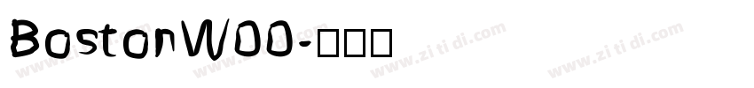 BostonW00字体转换