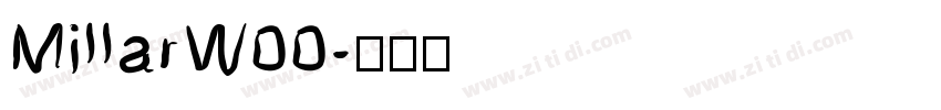 MillarW00字体转换