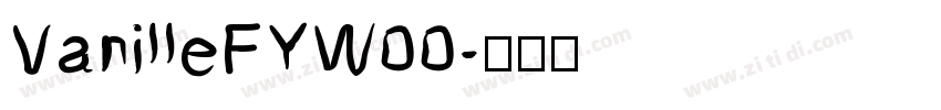 VanilleFYW00字体转换