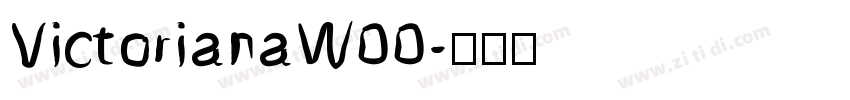 VictorianaW00字体转换