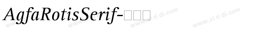 AgfaRotisSerif字体转换
