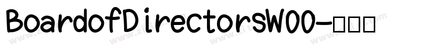 BoardofDirectorsW00字体转换