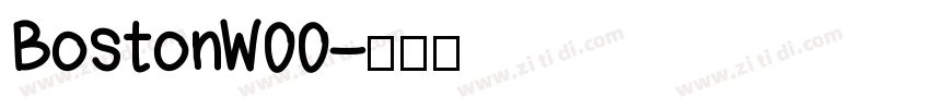 BostonW00字体转换
