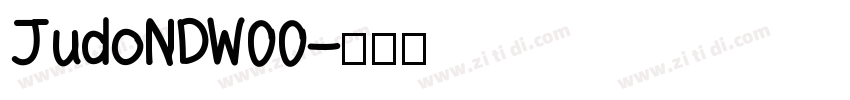 JudoNDW00字体转换