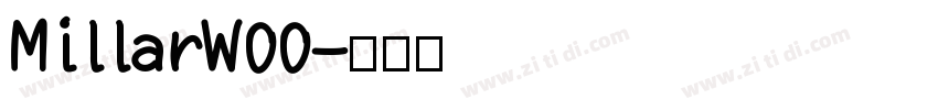 MillarW00字体转换