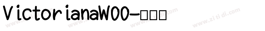 VictorianaW00字体转换