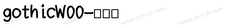 gothicW00字体转换
