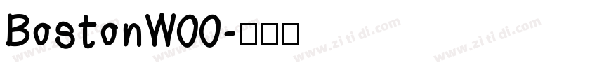 BostonW00字体转换