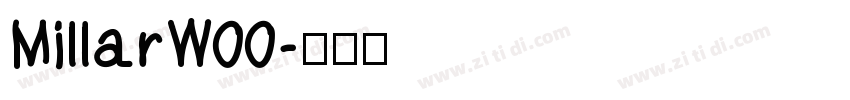 MillarW00字体转换