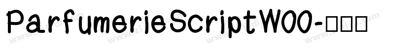 ParfumerieScriptW00字体转换