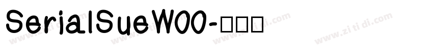 SerialSueW00字体转换
