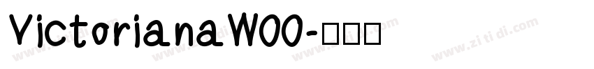 VictorianaW00字体转换