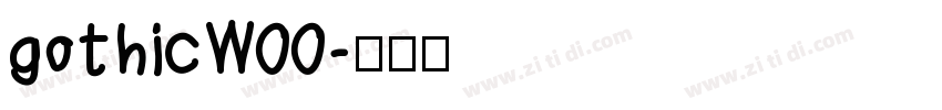 gothicW00字体转换