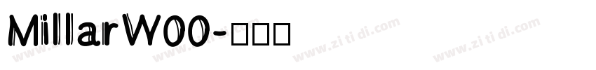 MillarW00字体转换