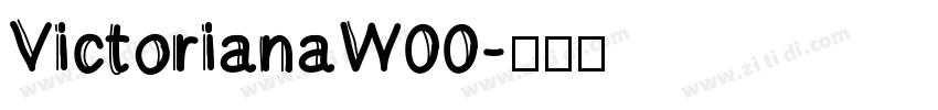 VictorianaW00字体转换