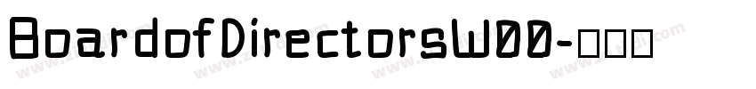 BoardofDirectorsW00字体转换