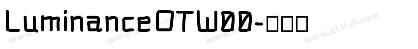 LuminanceOTW00字体转换