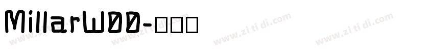 MillarW00字体转换