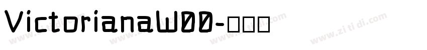 VictorianaW00字体转换