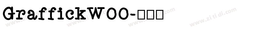 GraffickW00字体转换