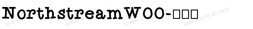 NorthstreamW00字体转换