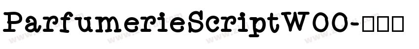 ParfumerieScriptW00字体转换