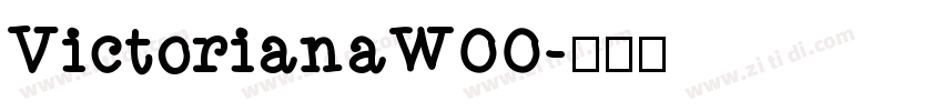 VictorianaW00字体转换