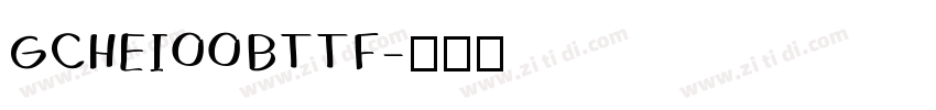 GCHEI00BTTF字体转换