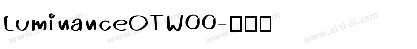 LuminanceOTW00字体转换