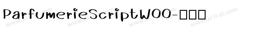 ParfumerieScriptW00字体转换