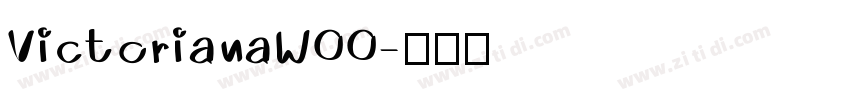 VictorianaW00字体转换