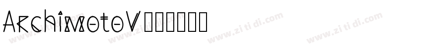 ArchimotoV00字体转换