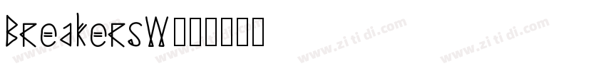 BreakersW00字体转换