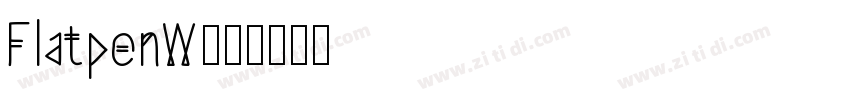 FlatpenW00字体转换