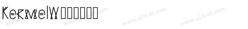 KermelW00字体转换