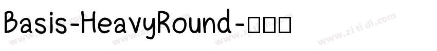 Basis-HeavyRound字体转换