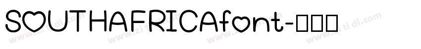 SOUTHAFRICAfont字体转换