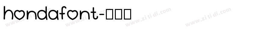 hondafont字体转换