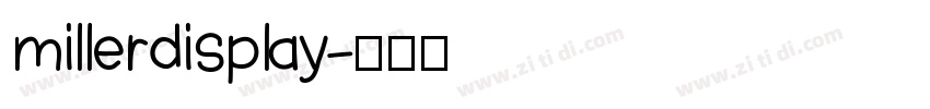 millerdisplay字体转换